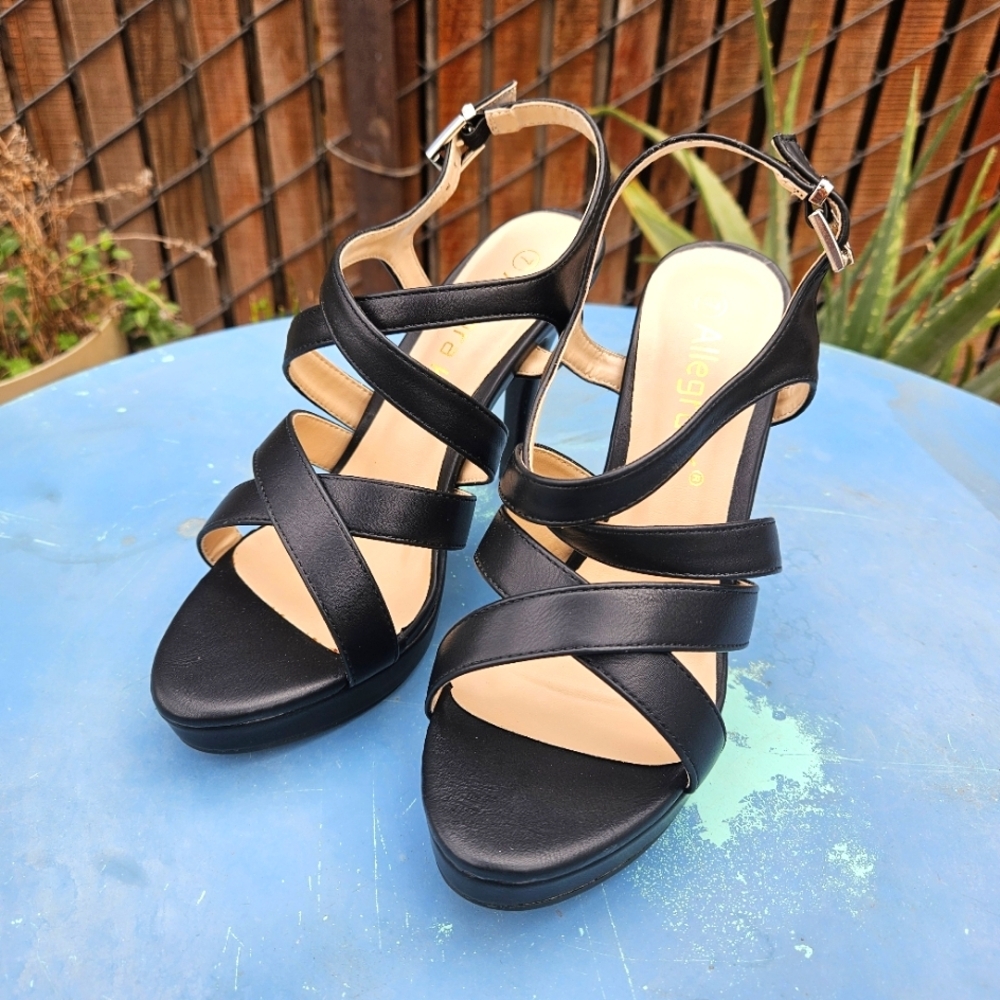 Allegra K Women's Stiletto Heel Sandals Size 7